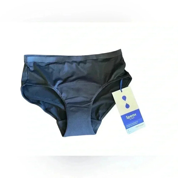 Speax by Thinx Absorbent Underwear for Bladder Leak Black Small Hipphugger - Picture 1 of 5